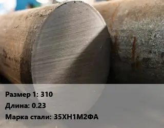 Поковка круглая 310 L=0.23 Сталь: 35ХН1М2ФА